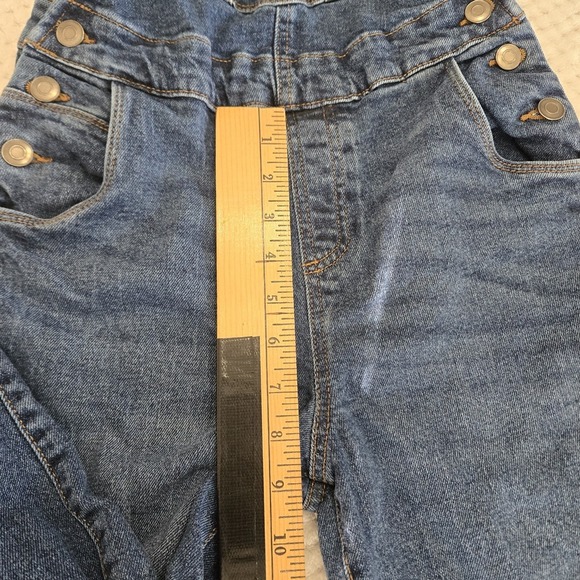 Vintage Eusie Blue Denim Overalls Kids Size 11 Pockets Belt‎ Loops - Picture 14 of 14